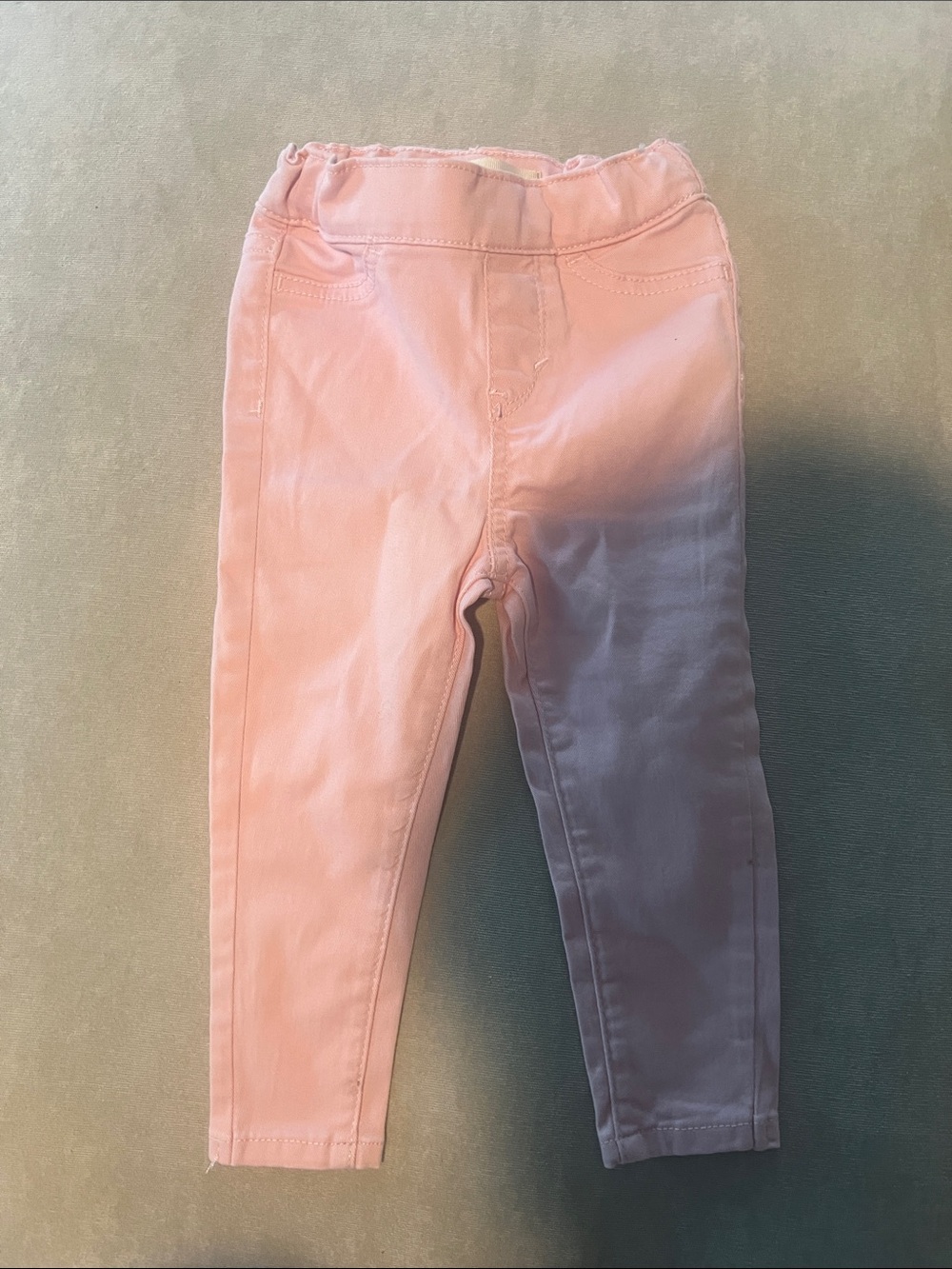 Levi’s Girls' Pink pull on jeggings 18 months EUC
